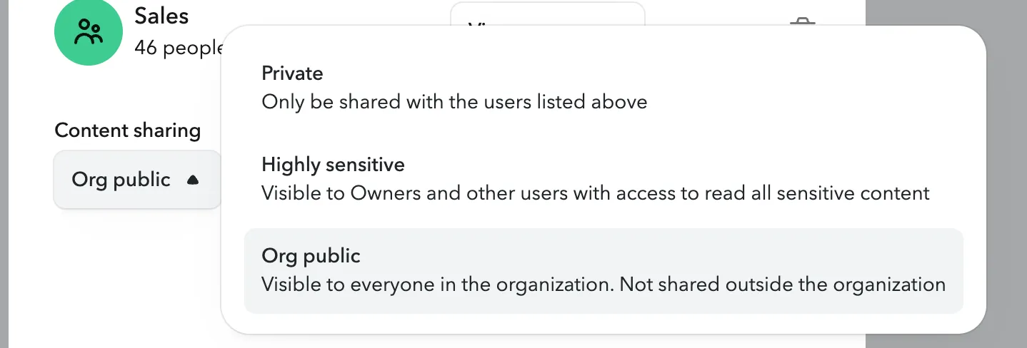 Content Sharing.