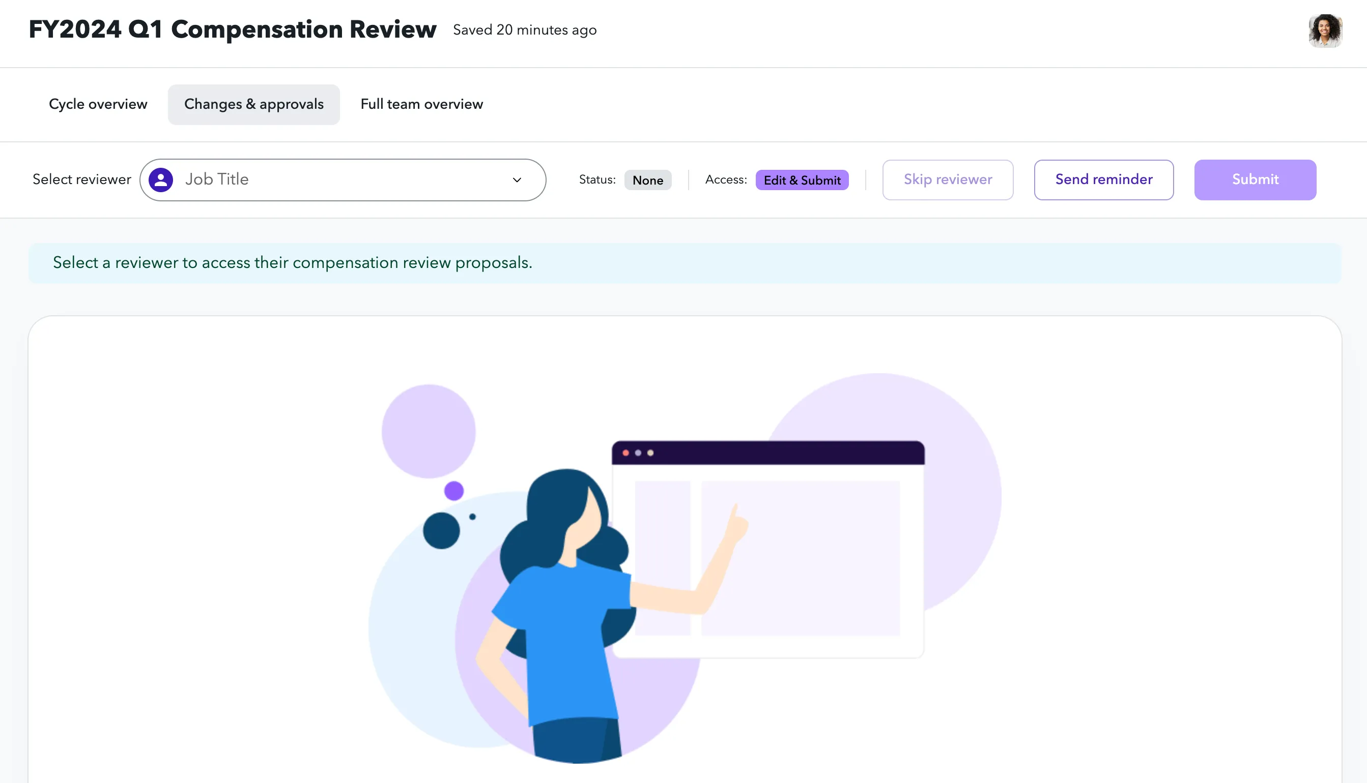 Changes & approvals