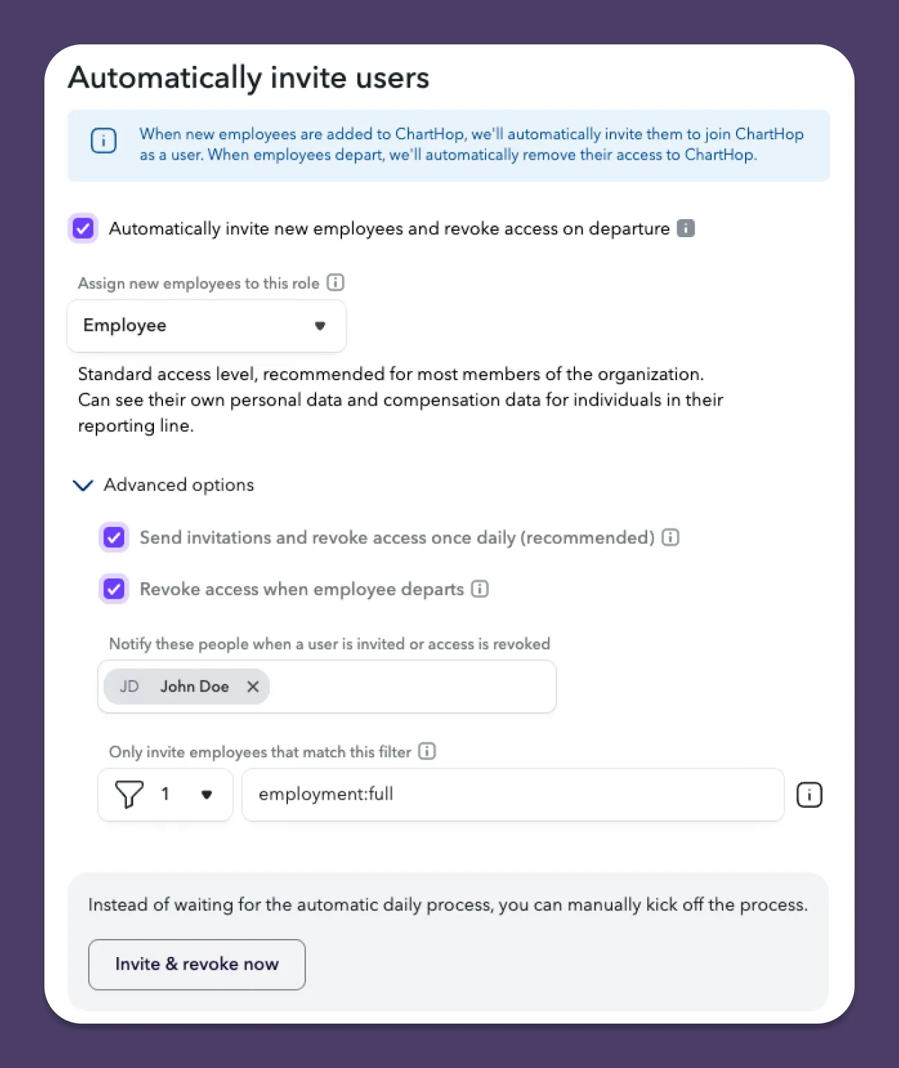 Automatic invitations