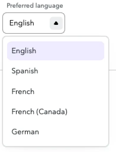 Choose your language to display