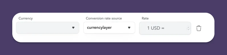 Add a currency