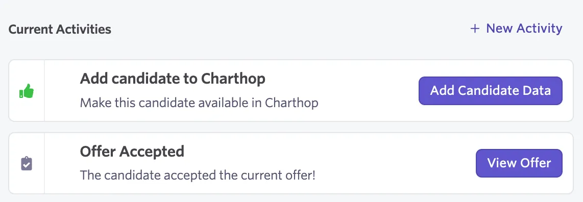 Adding candidate to ChartHop Adding candidate to ChartHop