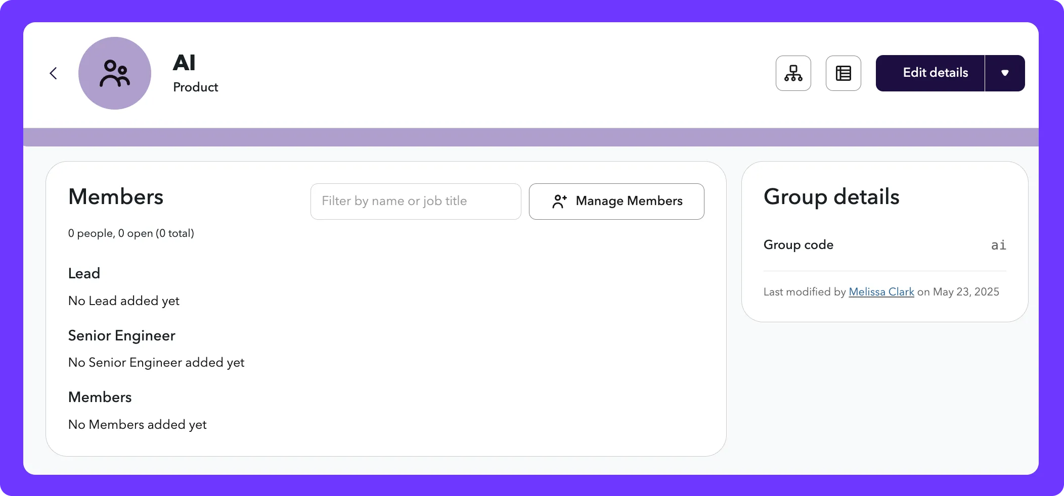 Group details