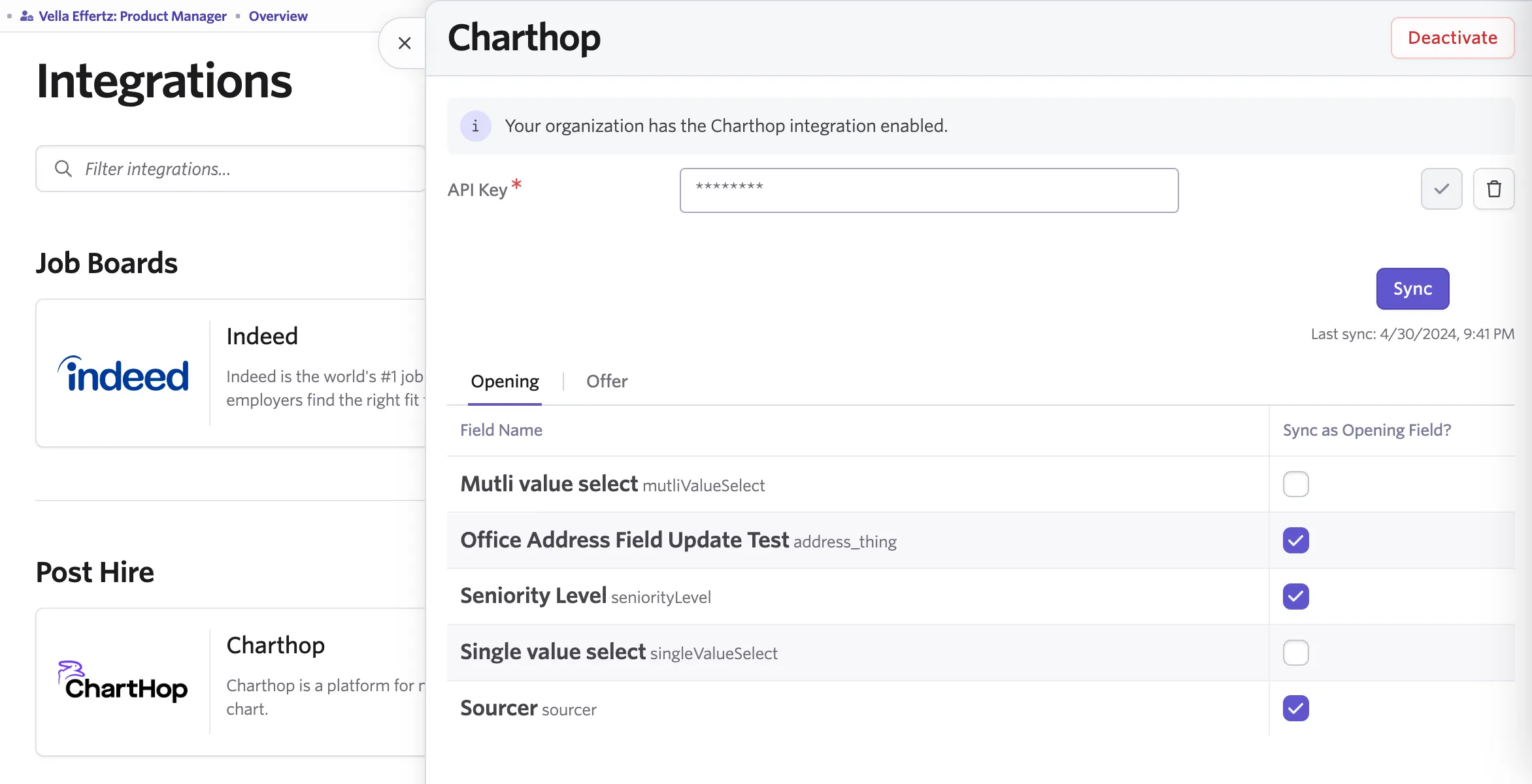 ChartHop App Setup in Ashby ChartHop App Setup in Ashby