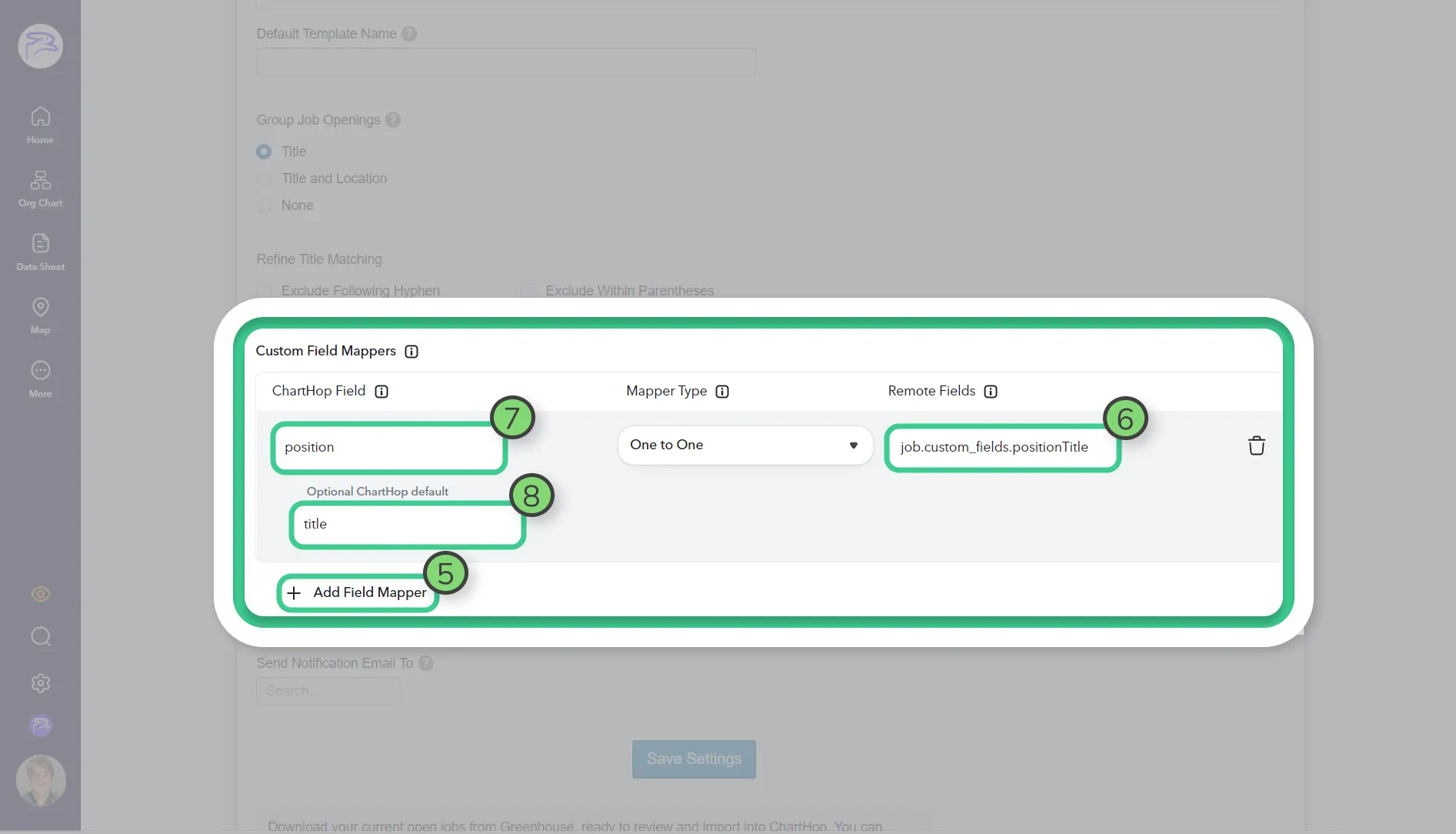 You can use custom field mappers to override the default field mappings. You can use custom field mappers to override the default field mappings.