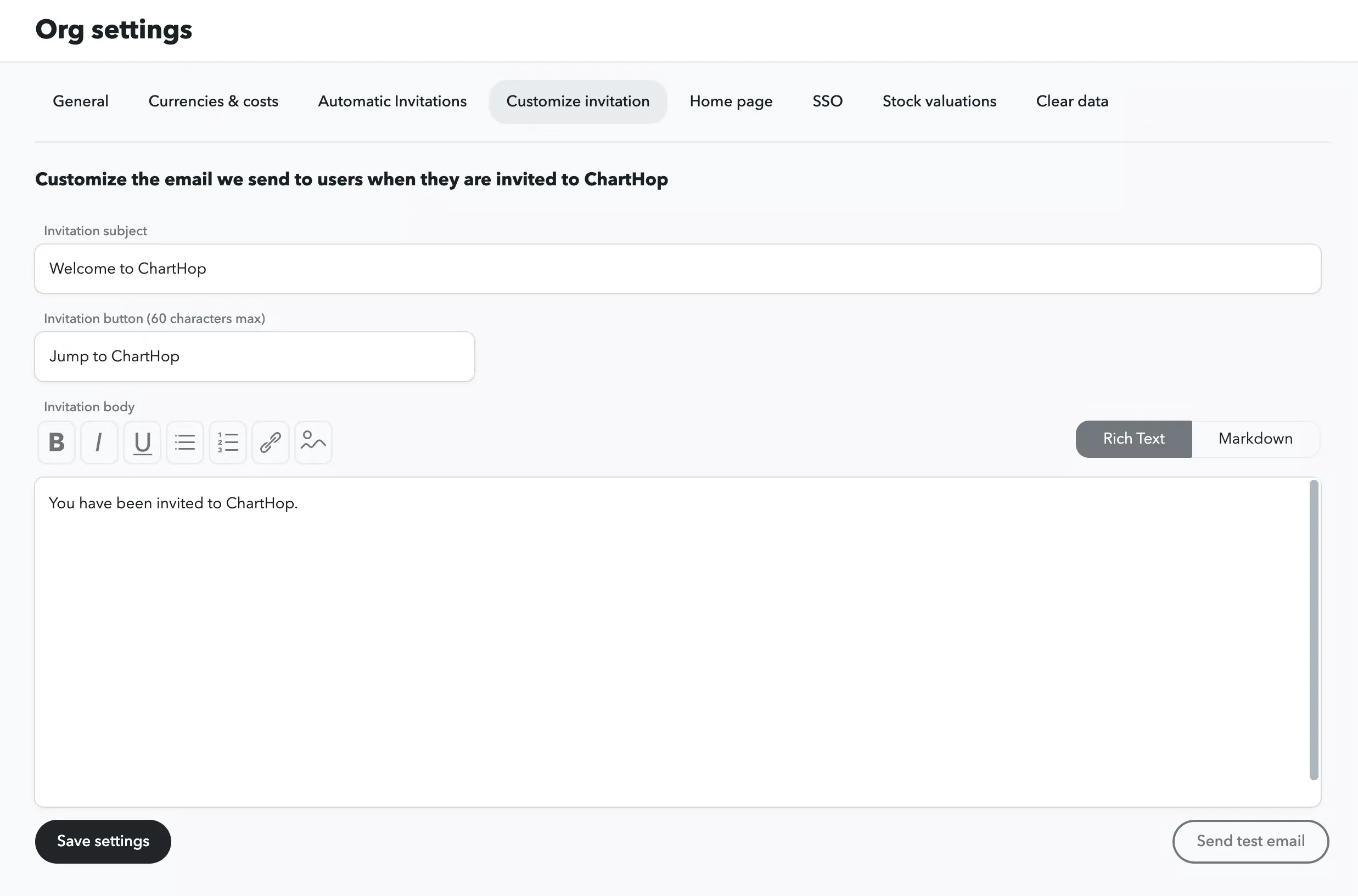 Link block header image