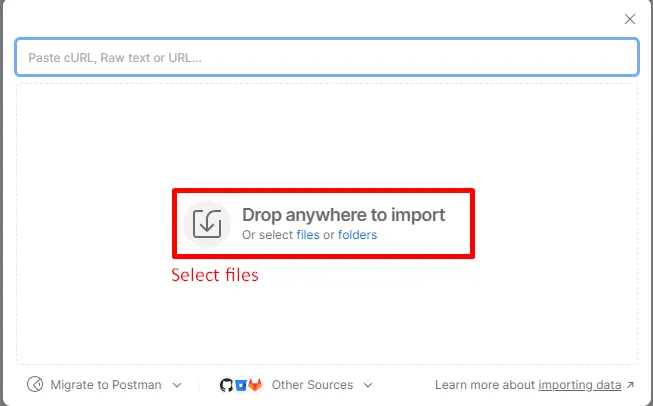 Select files