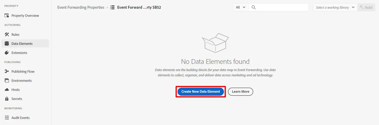 Create New Data Element