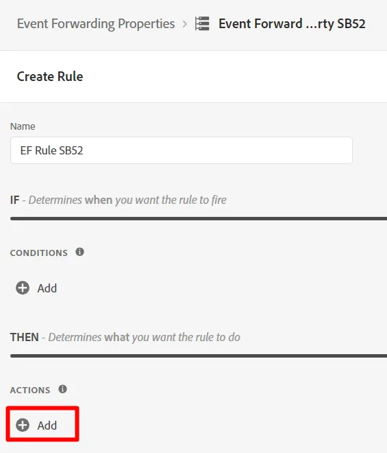Add an action