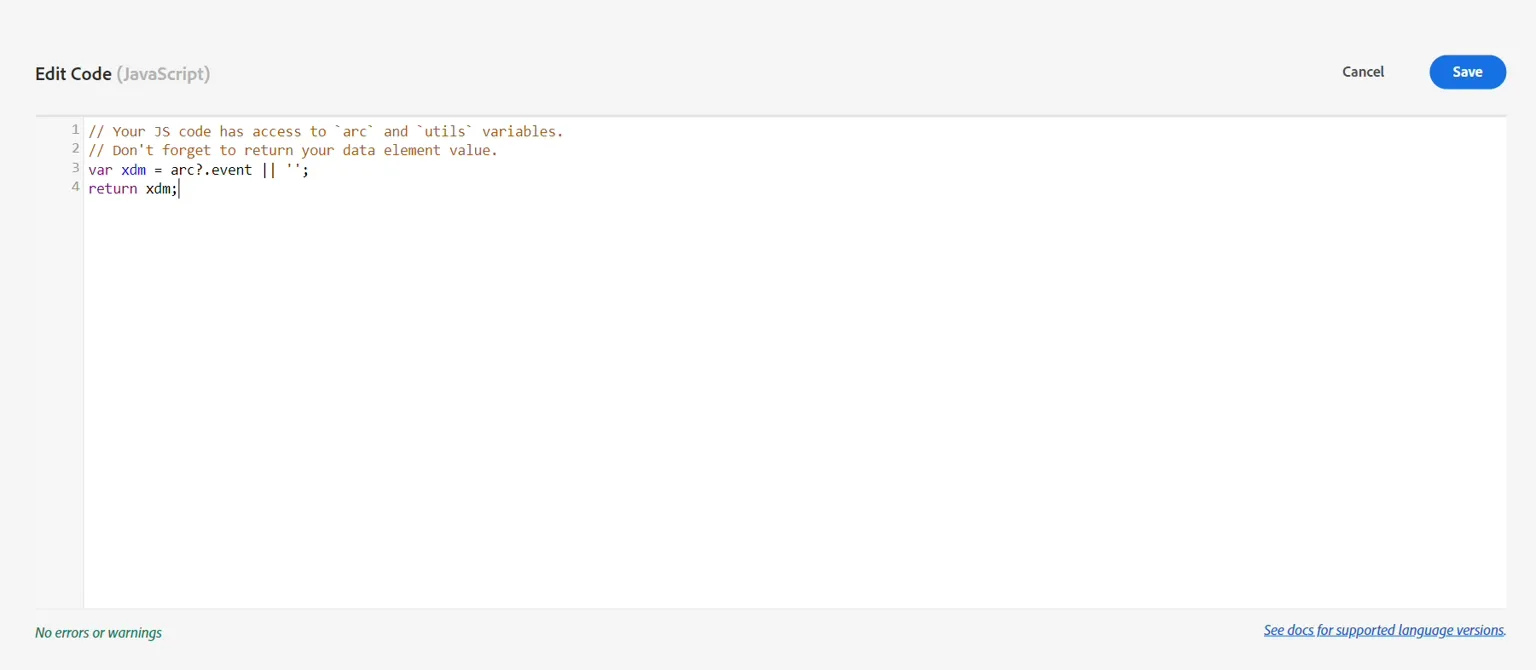 Custom code