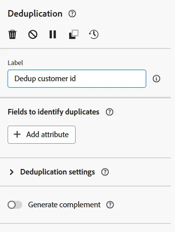 Deduplication label and primary set Deduplication label and primary set