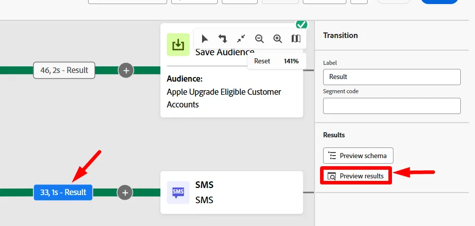 Re-review the transition results Re-review the transition results