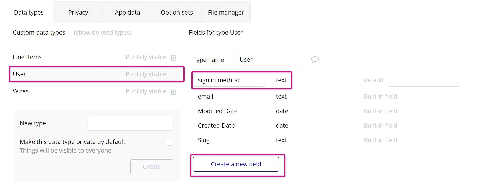 Image: Add custom field