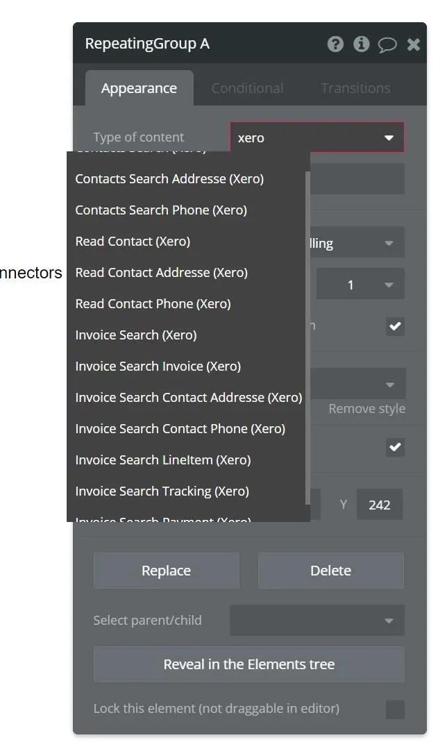 Image: Xero data