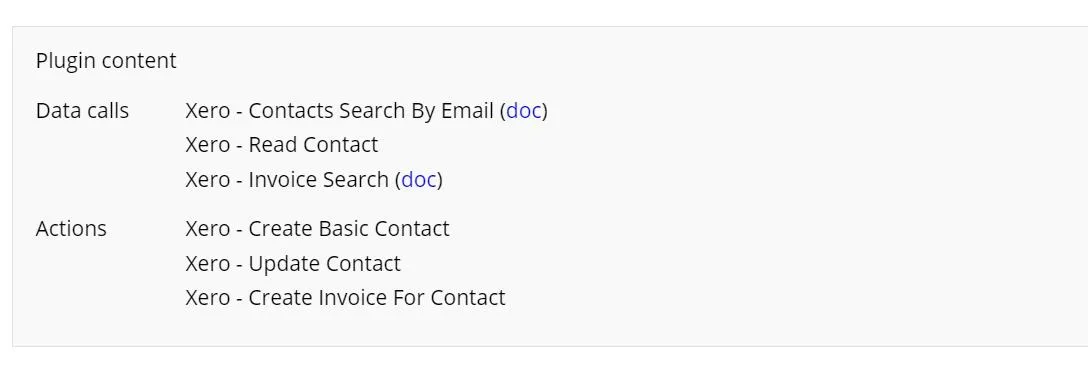 Image: Actions and Calls