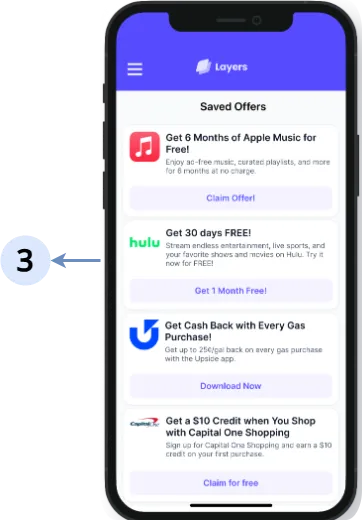 Accessing Saved Offer Example