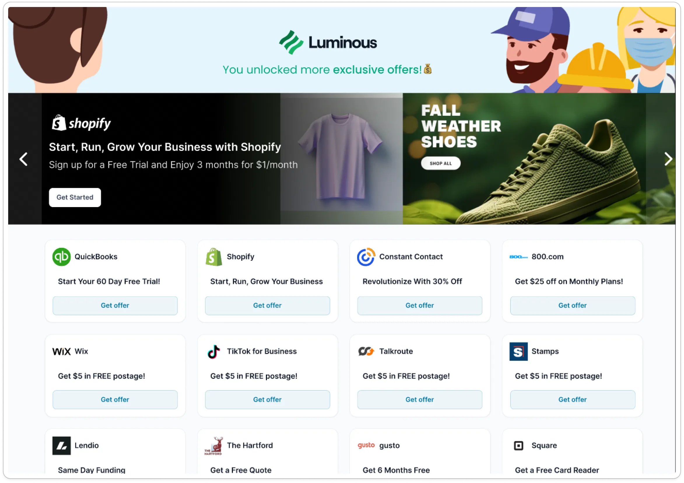 Example Perkswall (Desktop)