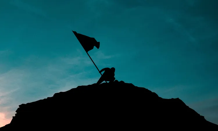 Silhouette of Hill of Pride