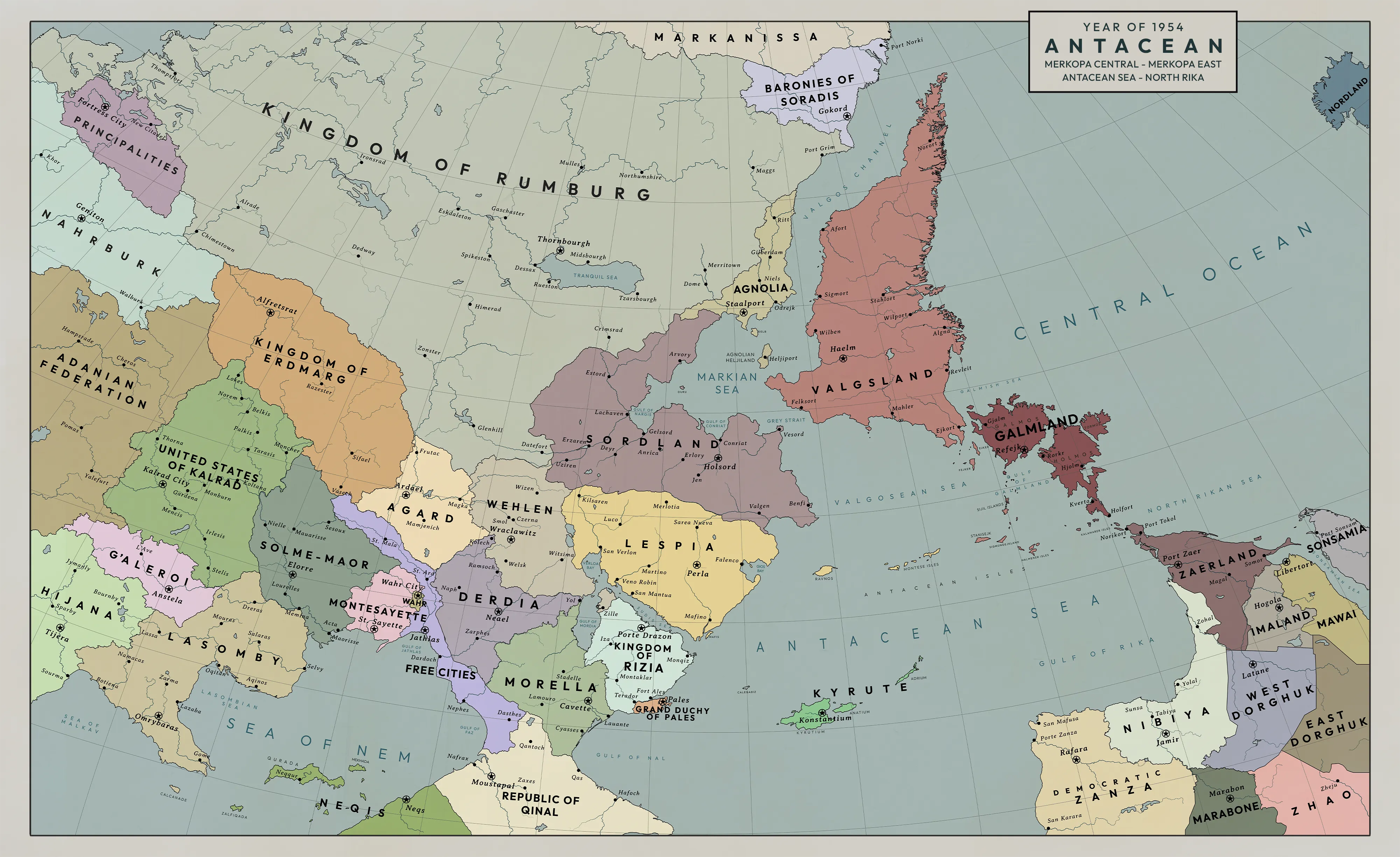 Map of the Antacean (1954)