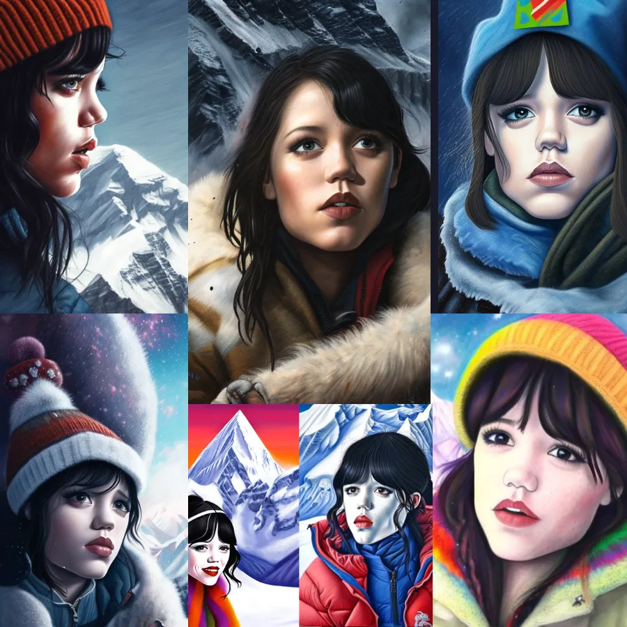 Generated images from custom model