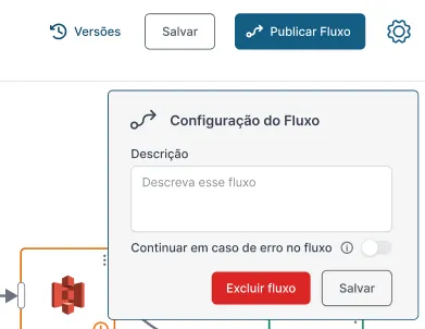 Botão "Continuar em cadesativado por padrãoo de erro", 