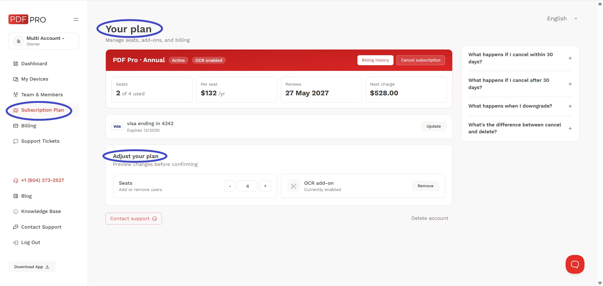 Subscription Plan