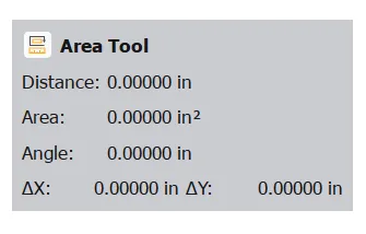 Area Tool value box