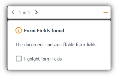 Form Fields Found Form Fields Found