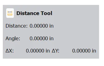 Distance Tool value box