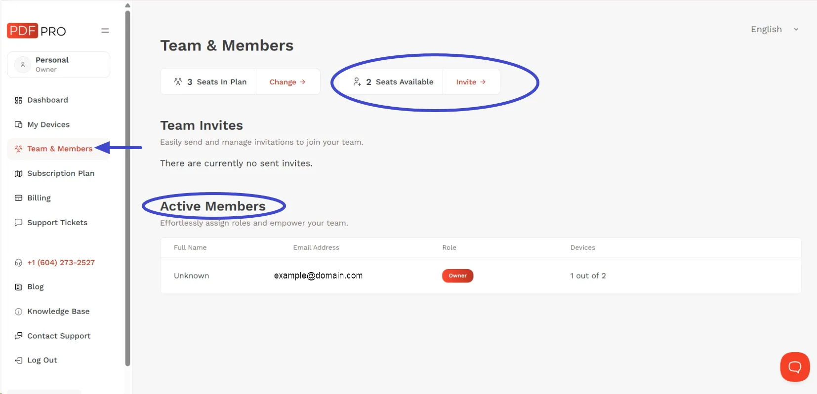 Invite a new user Invite a new user