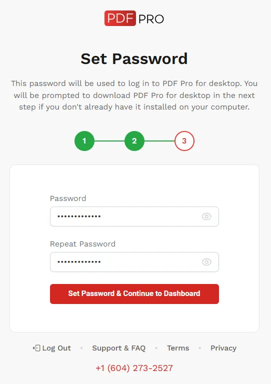 Set Password