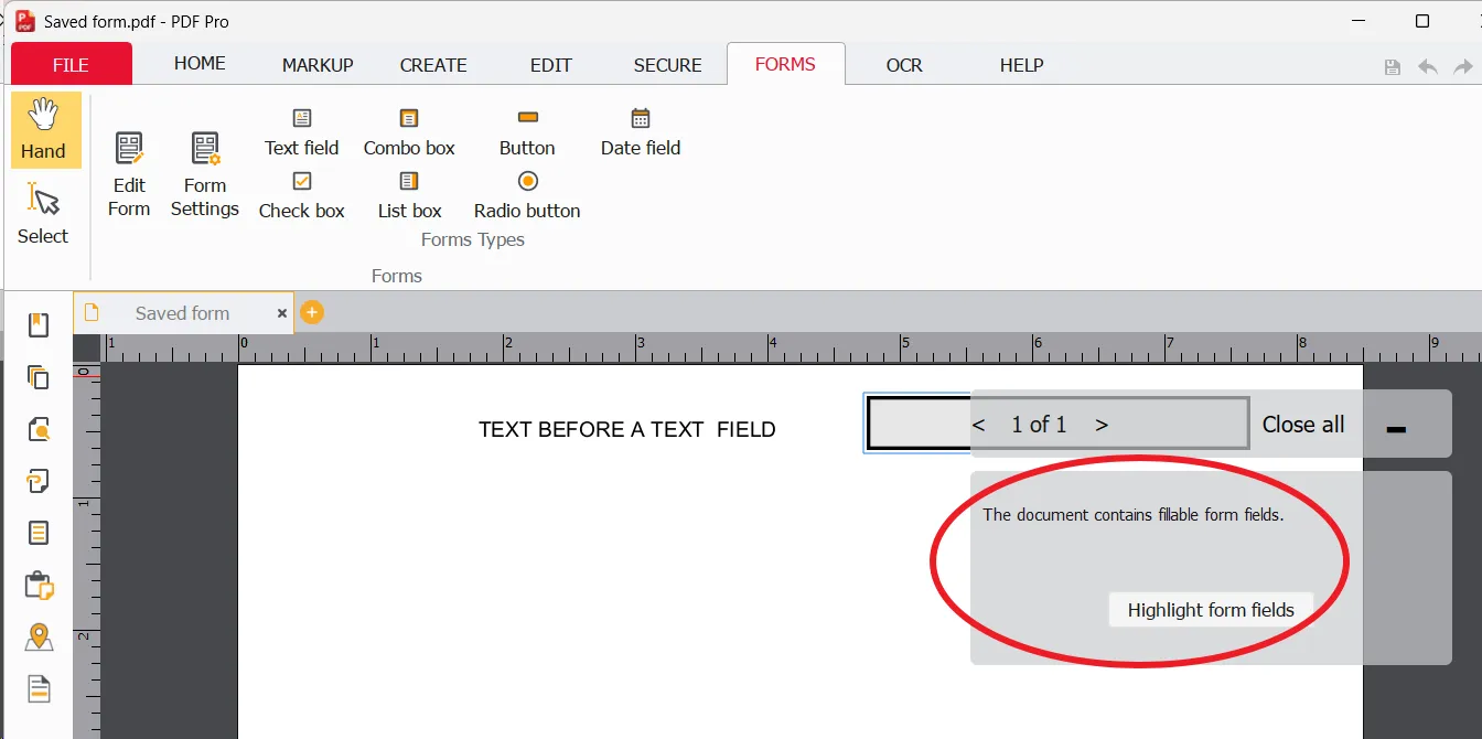 Select Highlight Form Fields Select Highlight Form Fields