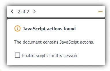 JavaScript actions found JavaScript actions found