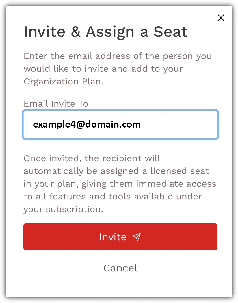 Invite instructions Invite instructions