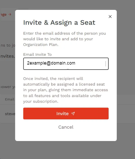 Invite instructions Invite instructions