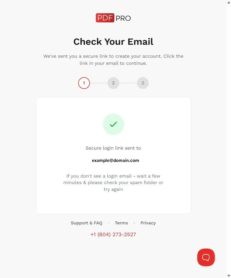 Activation link information