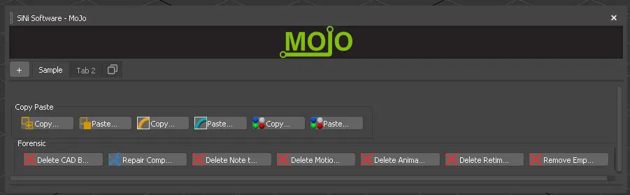 Horizontal MoJo Layout