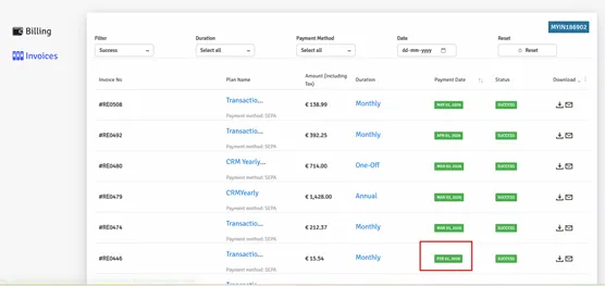 Single Invoice-Subscriptions