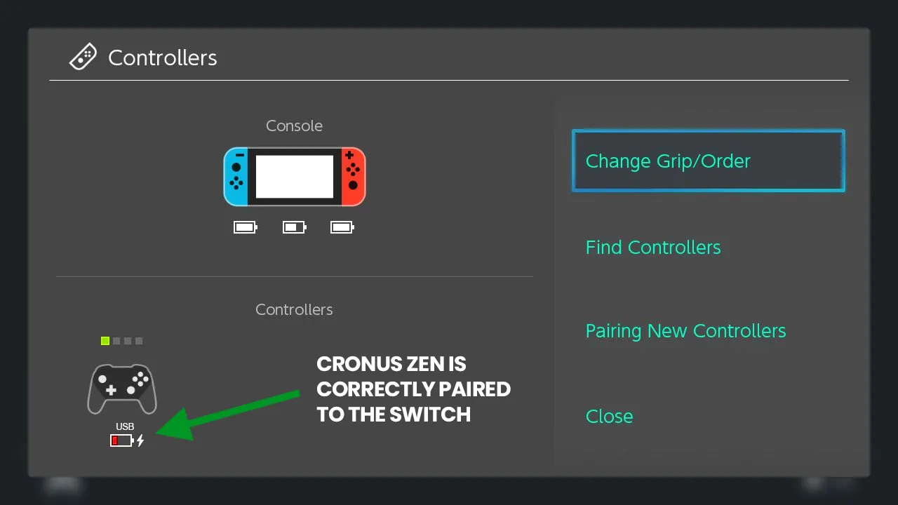 Cronus Zen is connected.
