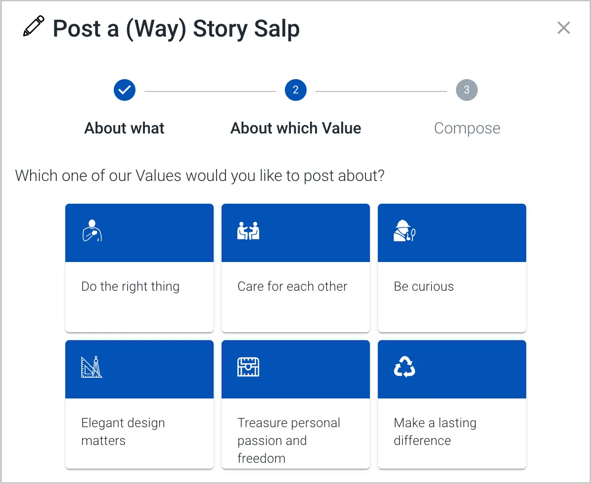 How to share a Story Salp in Salpulse 3