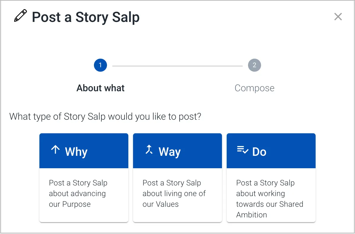 How to share a Story Salp in Salpulse 2