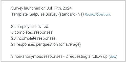 How to monitor an open Salpulse culture survey