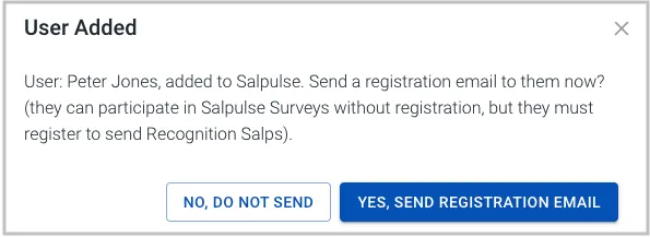 Sending registraton emails in Salpulse Sending registraton emails in Salpulse
