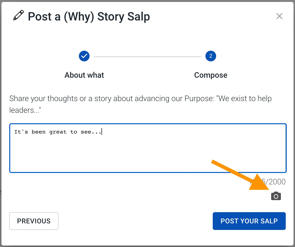 Adding an image to a Salp 1