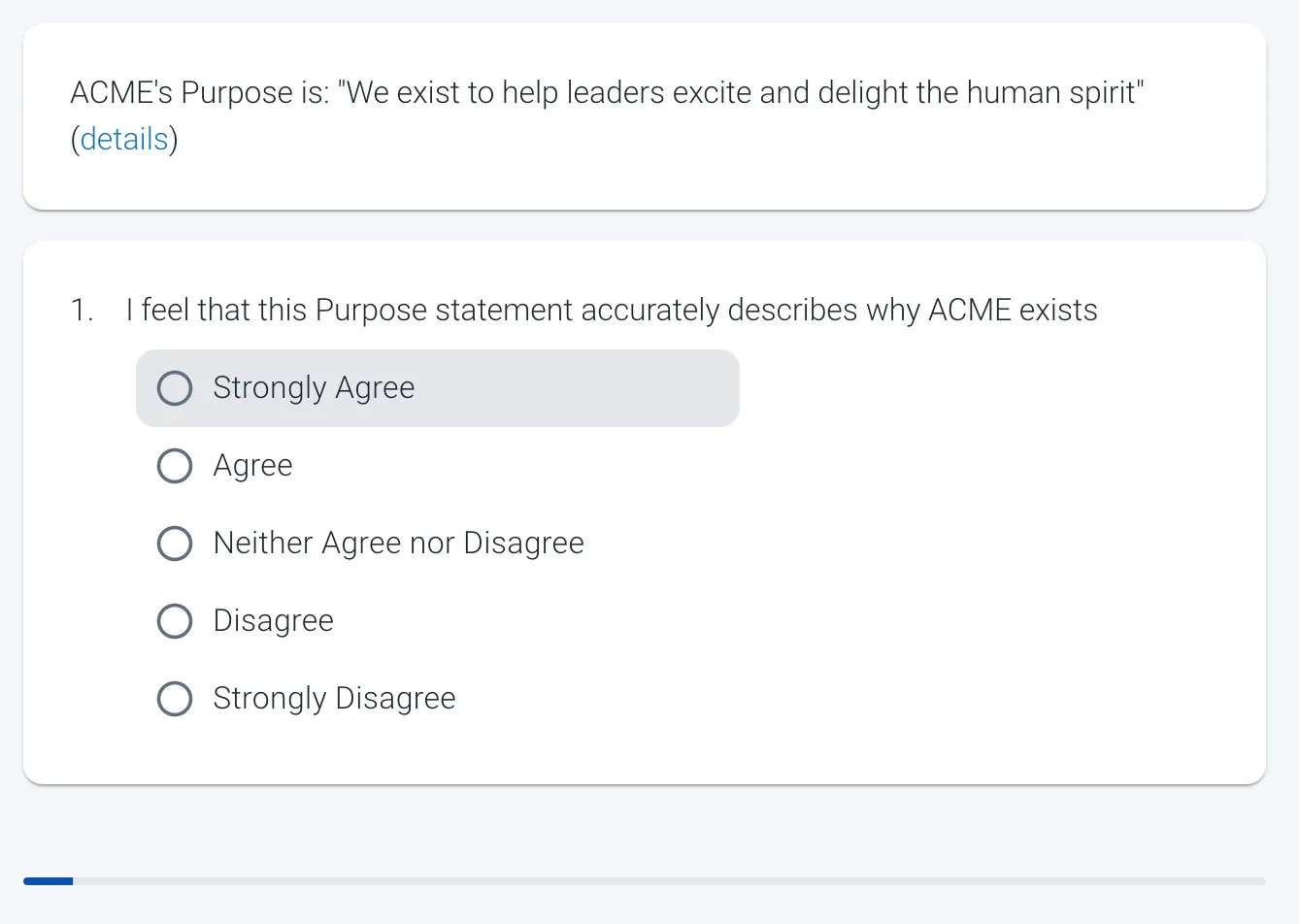 Example question in the Salpulse culture survey