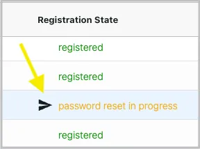 Resend a reset password email in Salpulse