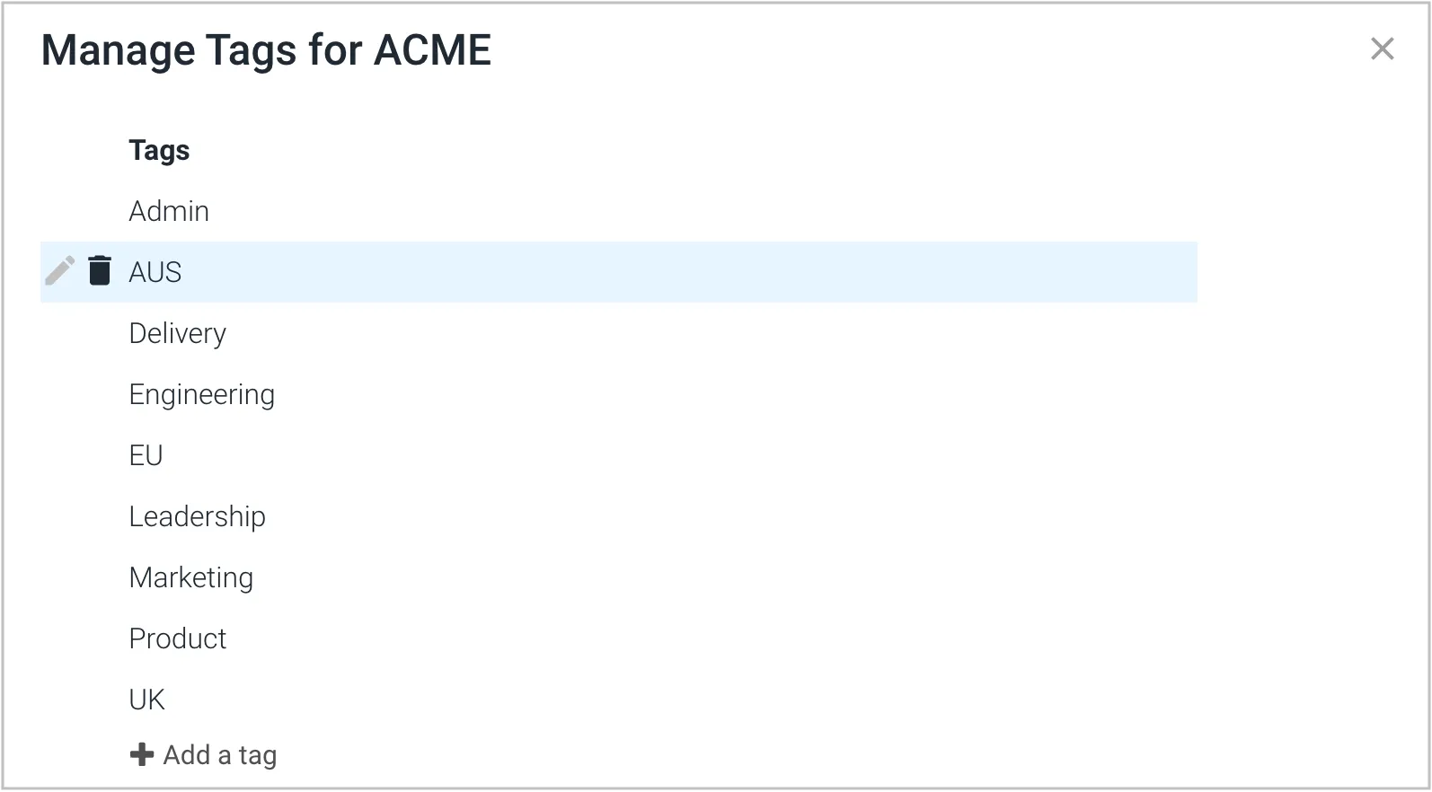 Manage tags in Salpulse for your company 2