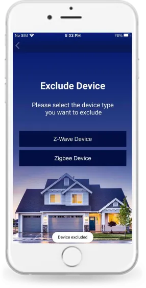 Device is excluded