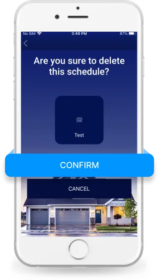  Delete the schedule