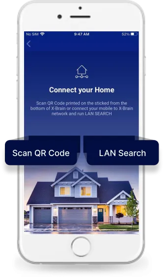 Scan QR Code or LAN Search